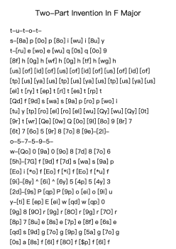 Two-Part Invention in F Major, BWV 779