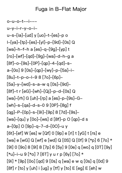 Fuga in B-Flat Major