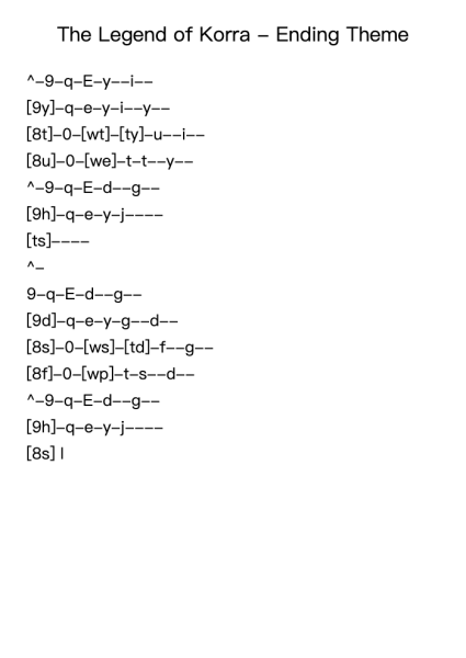 The Legend of Korra - Ending Theme