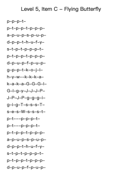 Level 5, Item C - Flying Butterfly
