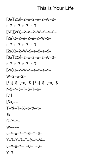 This Is Your Life Roblox Piano Sheets by Ronnie James Dio-Arr.Tonal