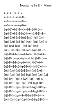Nocturne in E♭ Minor