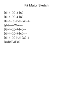 F# Major Sketch