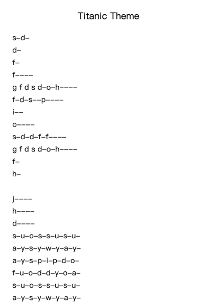 Titanic Theme
