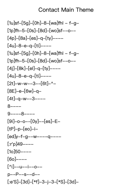Contact Main Theme
