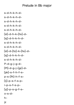 Prelude in Bb Major "Falling Petals"
