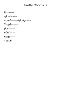 Pretty Chords :)