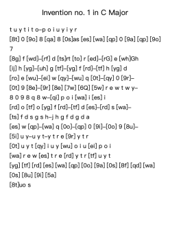 Invention No. 1 in C Major, BWV 772