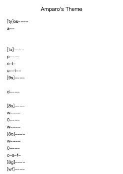 Amparo's Theme