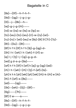 Bagatelle in C