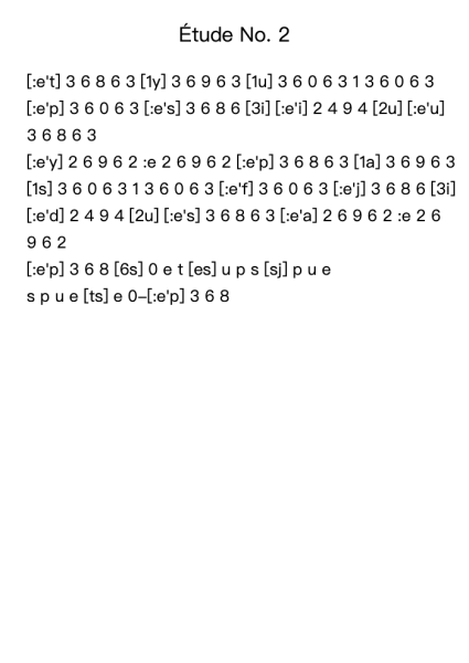 Etude No. 2
