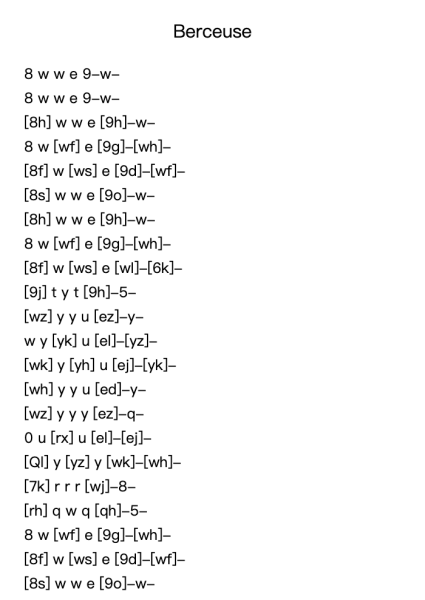 Berceuse Op. 57