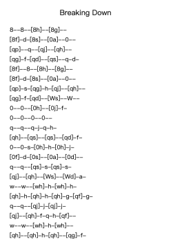 Breaking Down