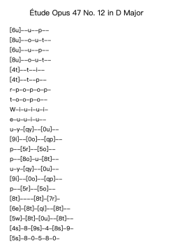 Étude Opus 47 No. 12 in D Major