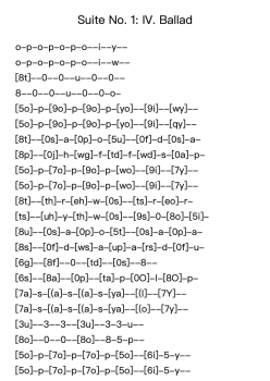Suite No. 1: IV. Ballad