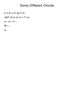 Some Different Chords