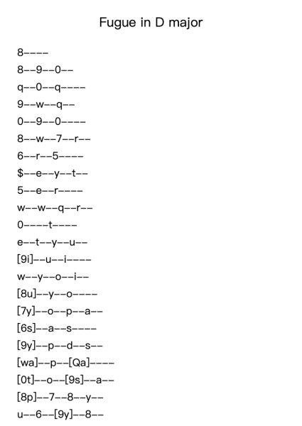Fugue in D Major