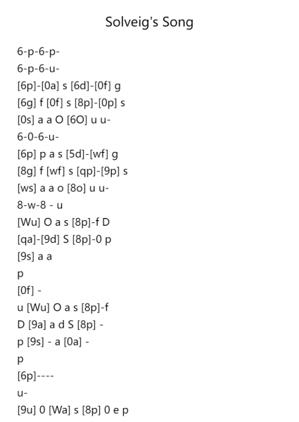 Solveig's Song
