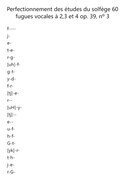 Perfectionnement des études du solfège 60 fugues vocales à 2,3 et 4 Op. 39, No. 3