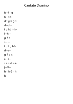 Cantate Domino - George F. Handel