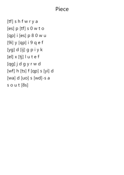 Piece - Henry Purcell