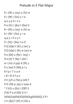 Prelude in E flat Major