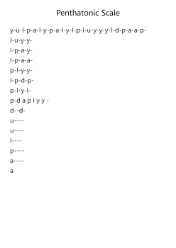 Pentatonic Scale