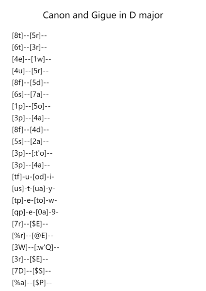 Canon and Gigue in D Major, P.37