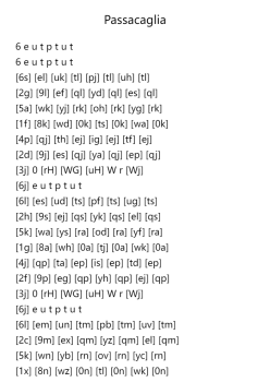 Passacaglia