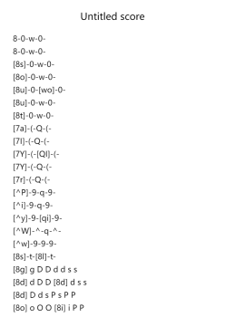 Untitled score