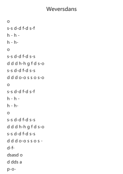 Weversdans