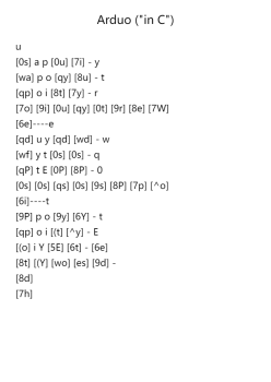 Arduo in C