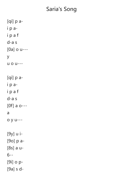 Saria's Song