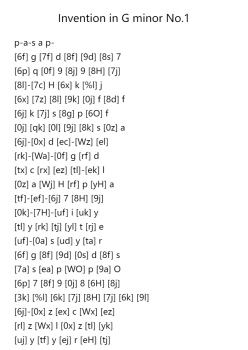Invention in G Minor, BWV 782 No. 1