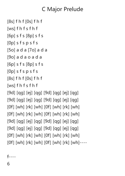 C Major Prelude
