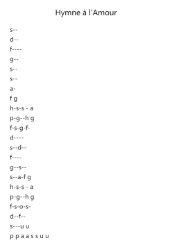 Hymne à l'Amour