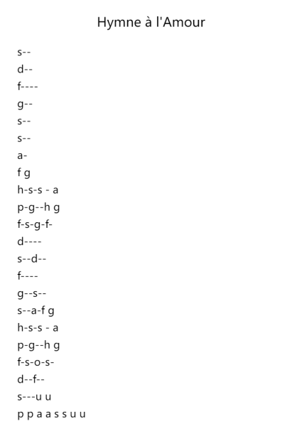 Hymne à l'Amour