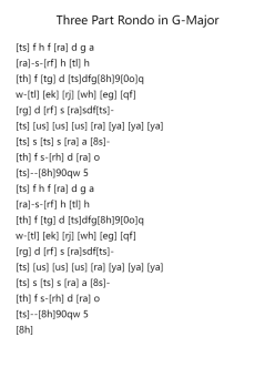 Three Part Rondo in G Major: Herunterrollen Kartoffeln