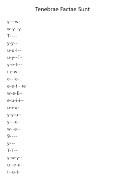 Tenebrae Factae Sunt