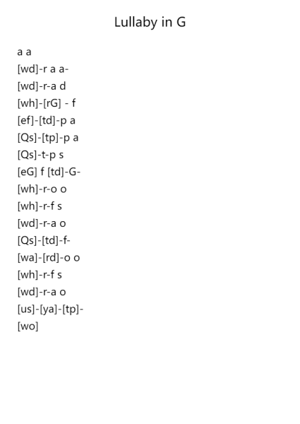 Lullaby in G Major, WoO Post. 2