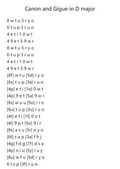 Canon and Gigue in D Major, P.37