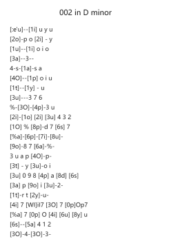 002 in D minor