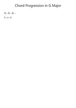 Chord Progression in G Major (I-V-I)