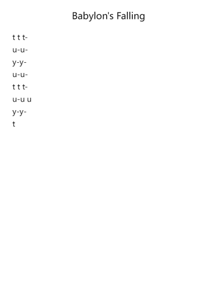 Babylon's Falling