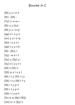 Bourrée in C Major