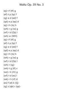 Waltz Op. 39 No. 3