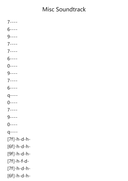 Misc Soundtrack