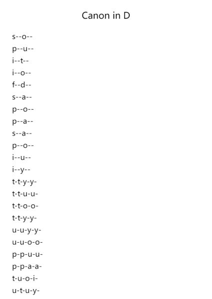 Canon in D Major