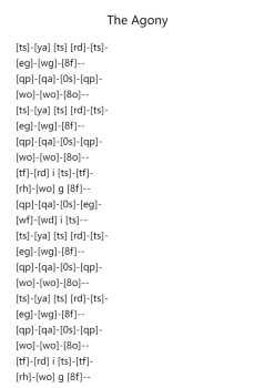 The Agony