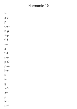 Harmonie 10